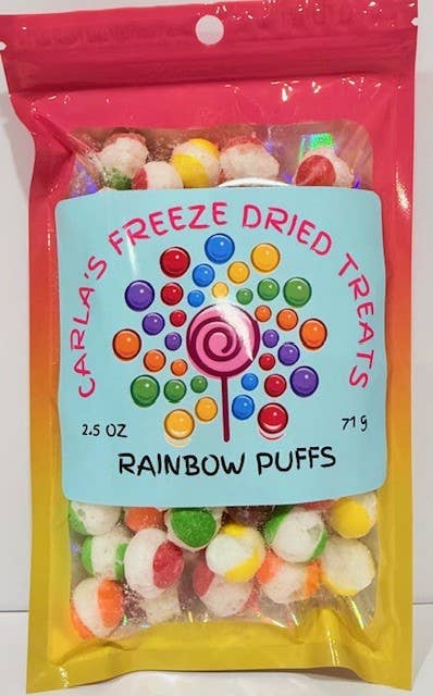 Freeze Dried Rainbow Puffs (original skittles)