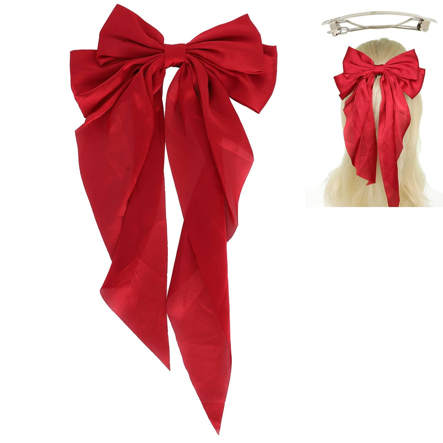 Coquette Bow Barrette Hair Clip