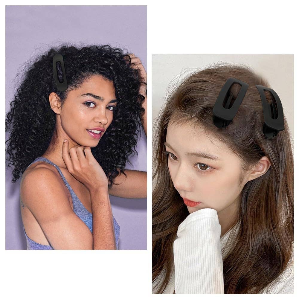 OVAL LAY DOWN FLAT HAIR CLAW CLIPS
