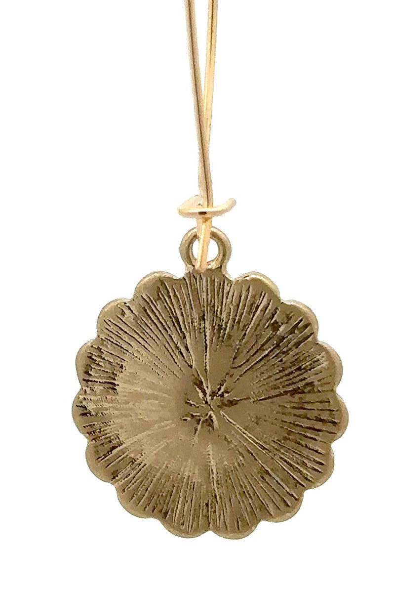 Smiley Pink Daisy Earrings