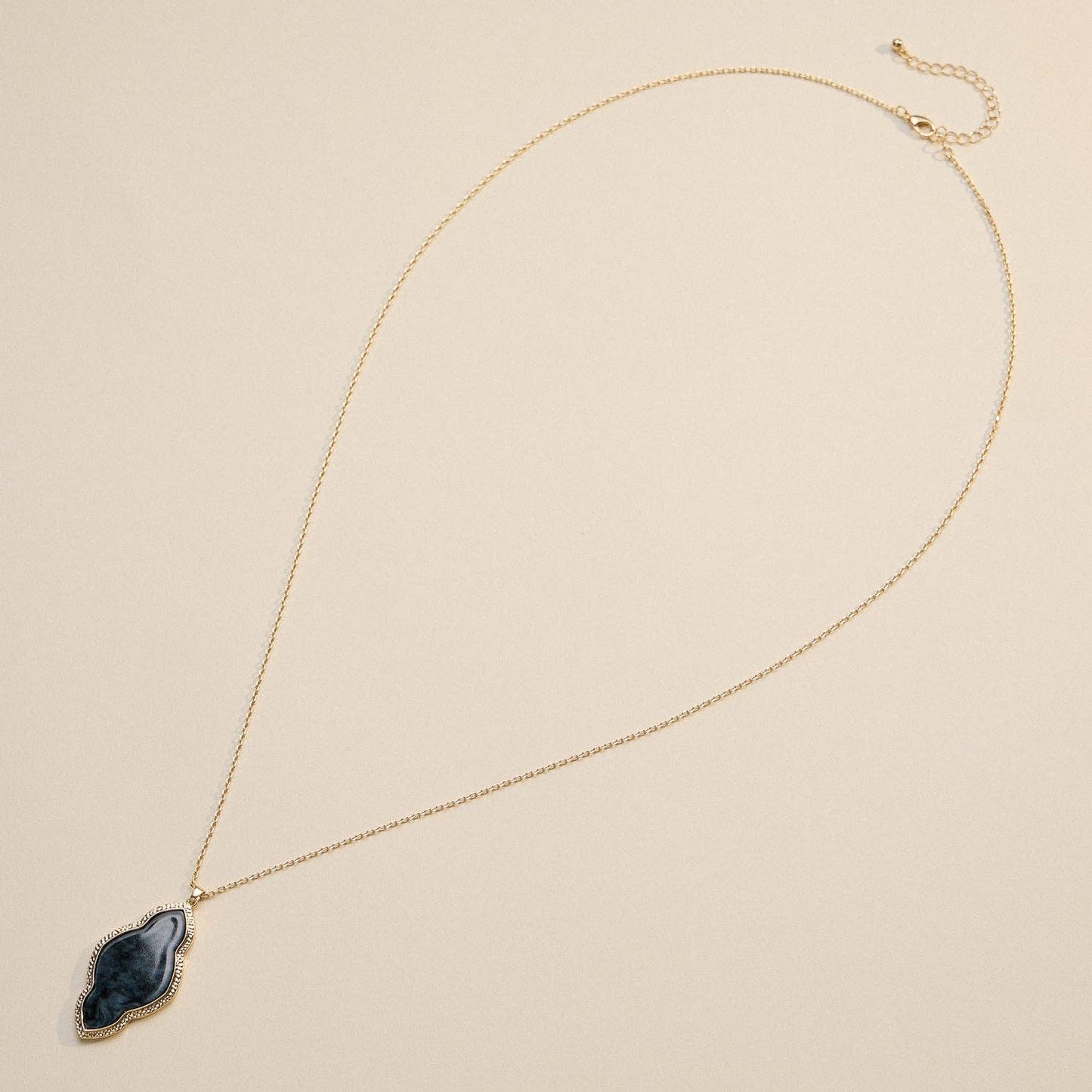 Iridescent Cloud-Shaped Pendant Necklace