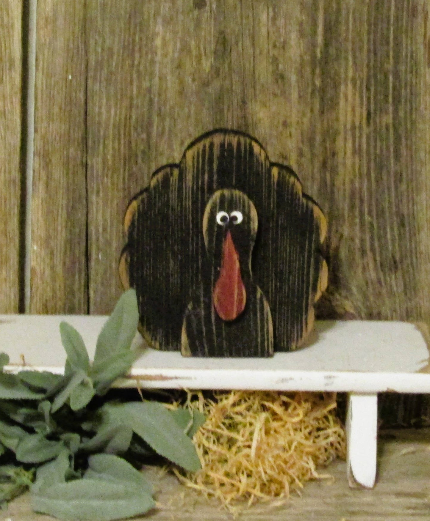 5 Inch Wood Turkey Shelf Sitter