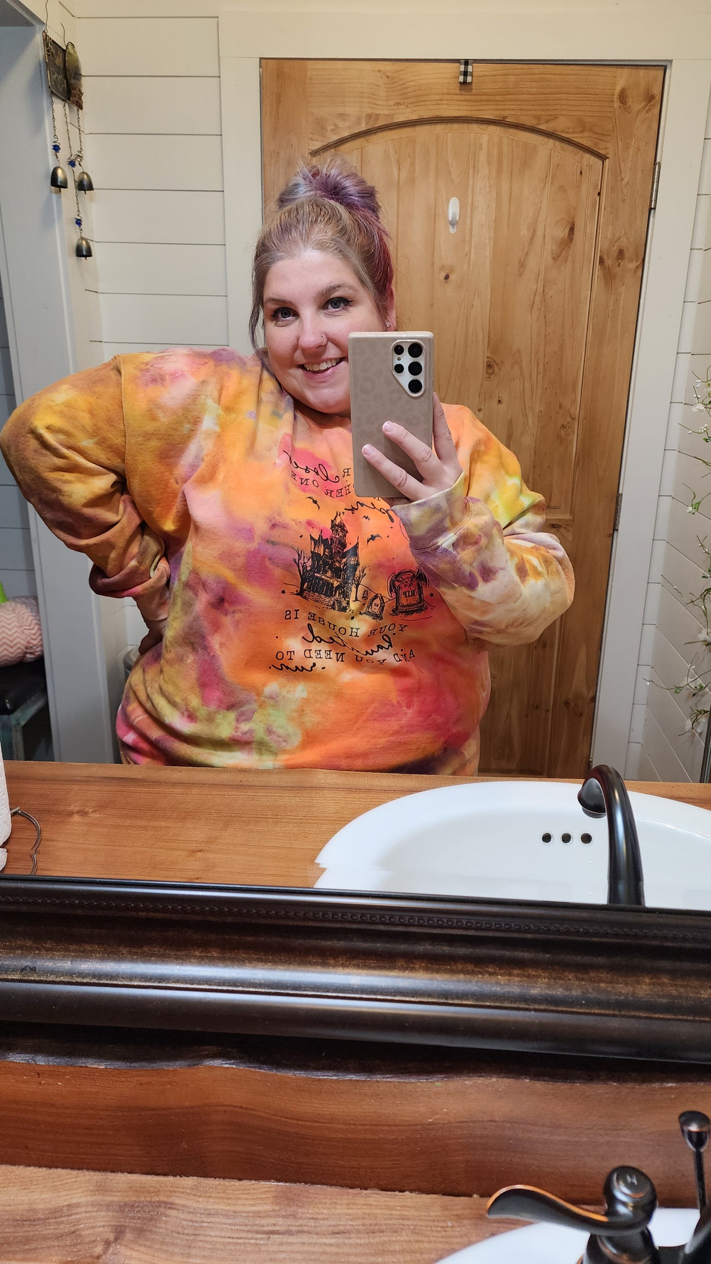 Haunted House Crewneck Sweatshirt