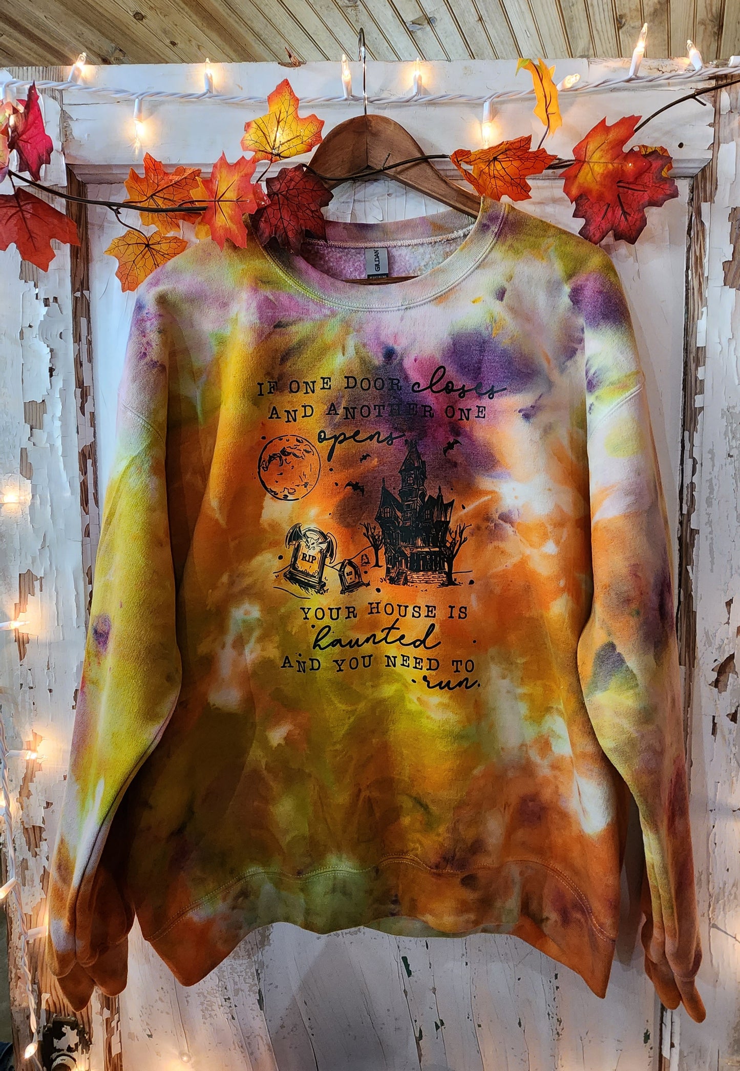 Haunted House Crewneck Sweatshirt