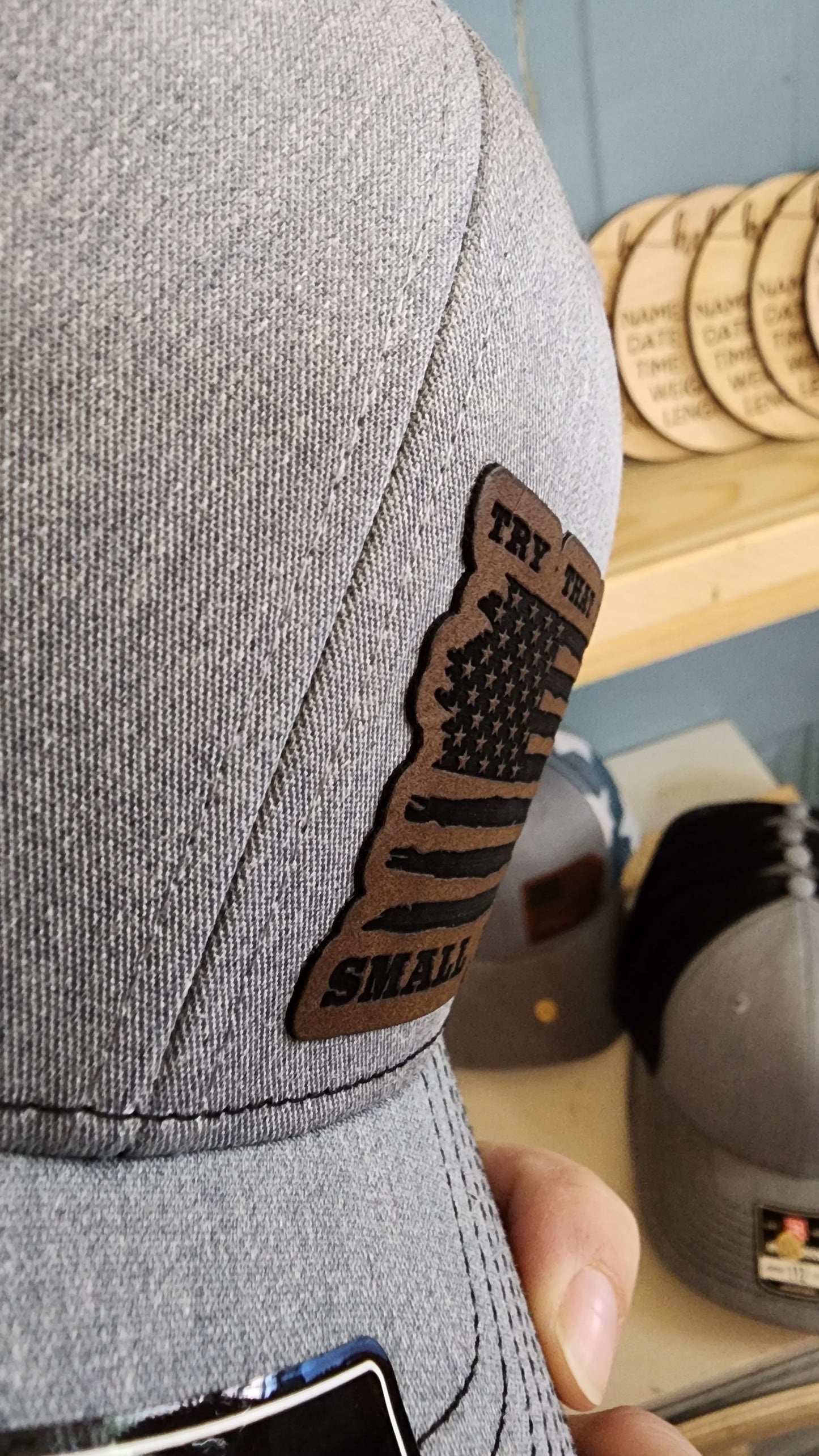 Leather Patch Richardson Hats. Adjustable.