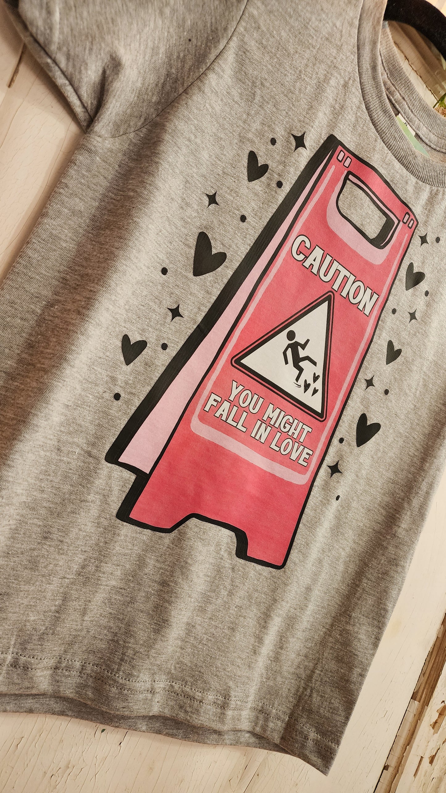 Caution You Might Fall In Love kids tee