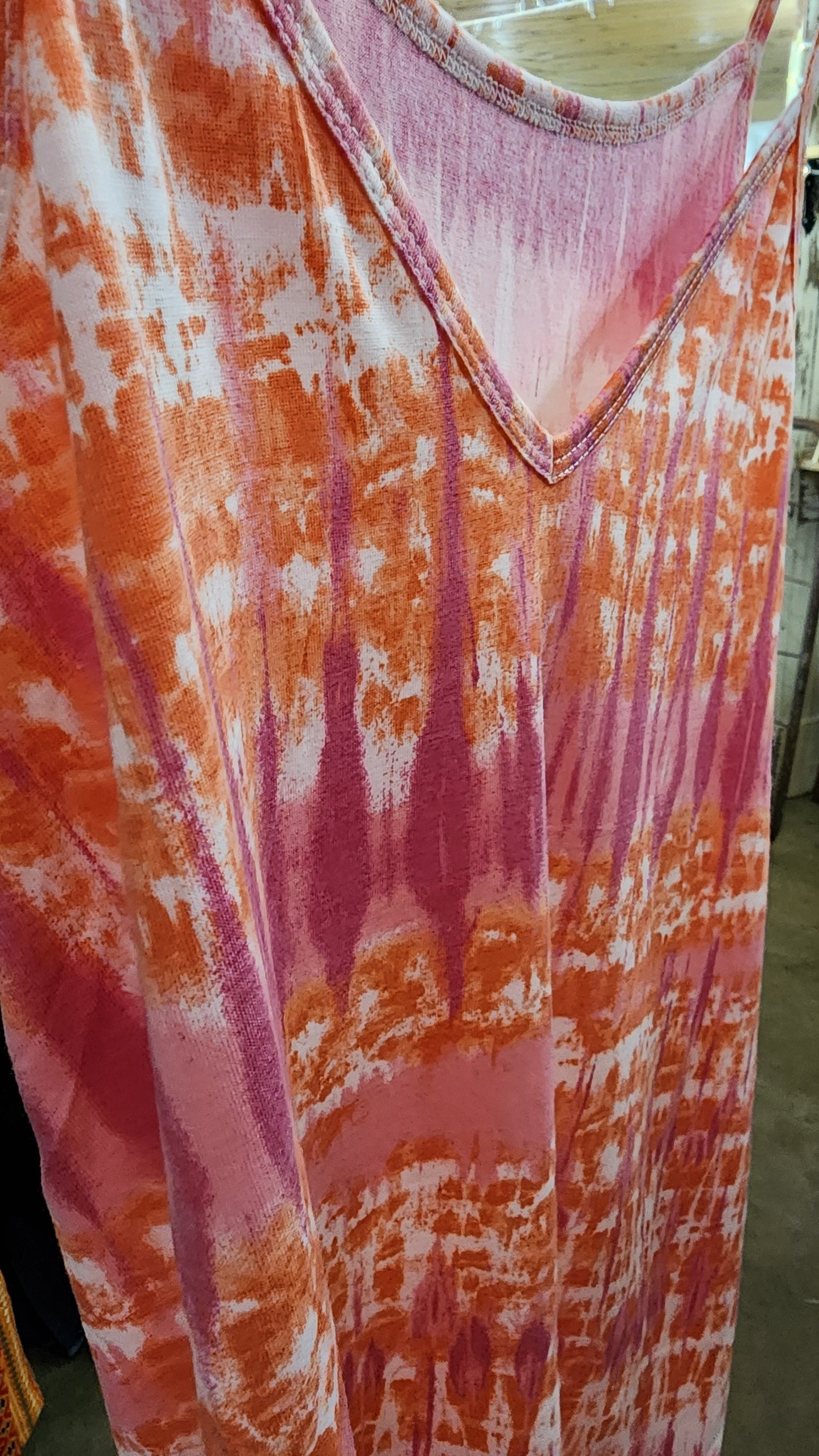 Pink and Orange Reversible Cami.