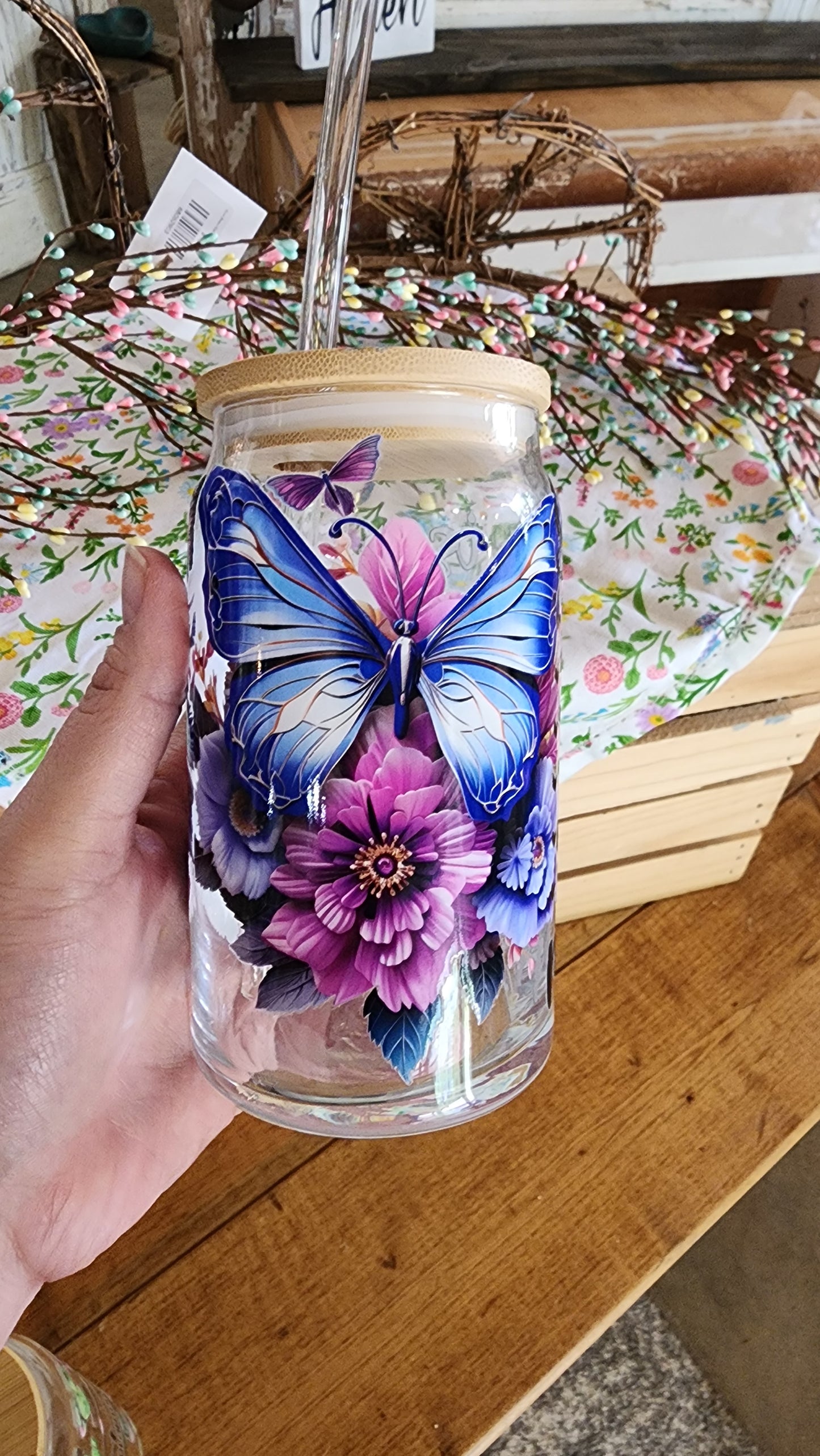 Glass Tumbler for Mom 16 OZ