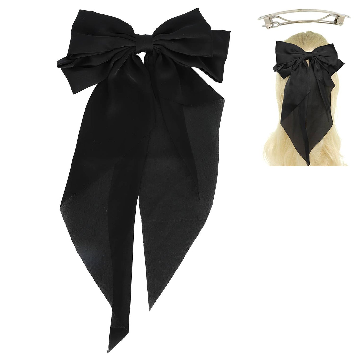 Coquette Bow Barrette Hair Clip