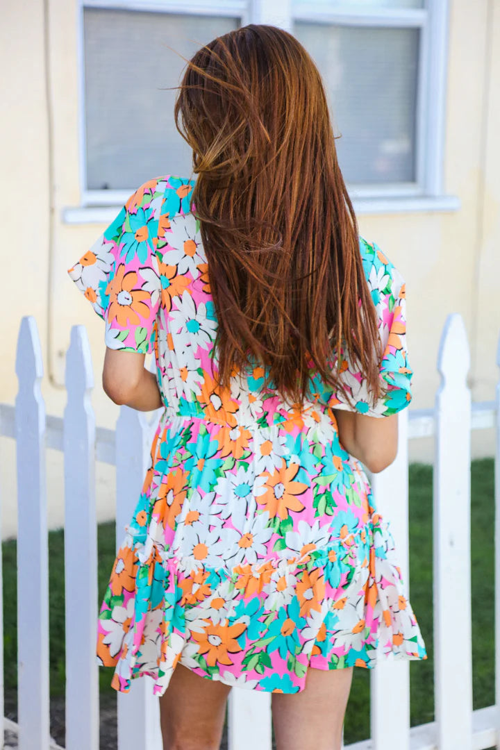 Floral Ruffle Dress