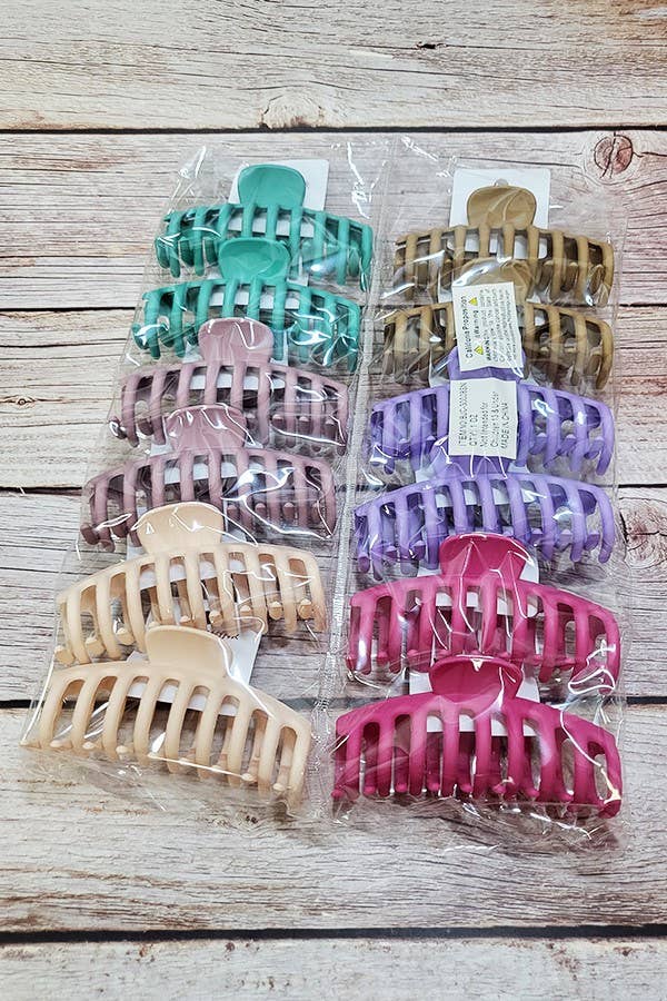 Matte Color Hair Claw Clip