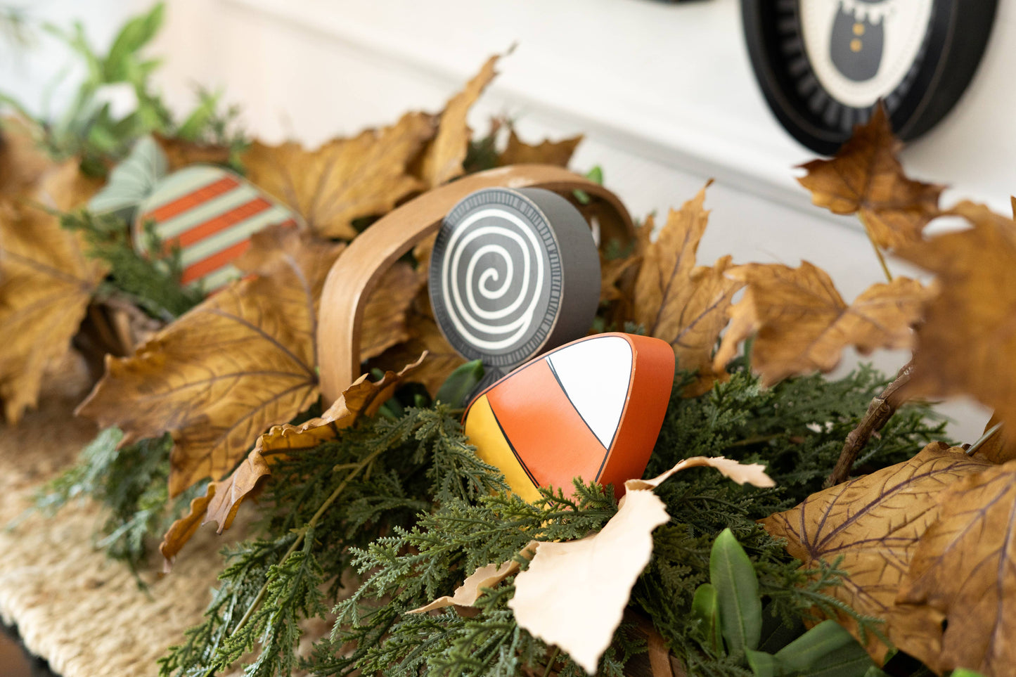 Candy Corn Chunky Wood