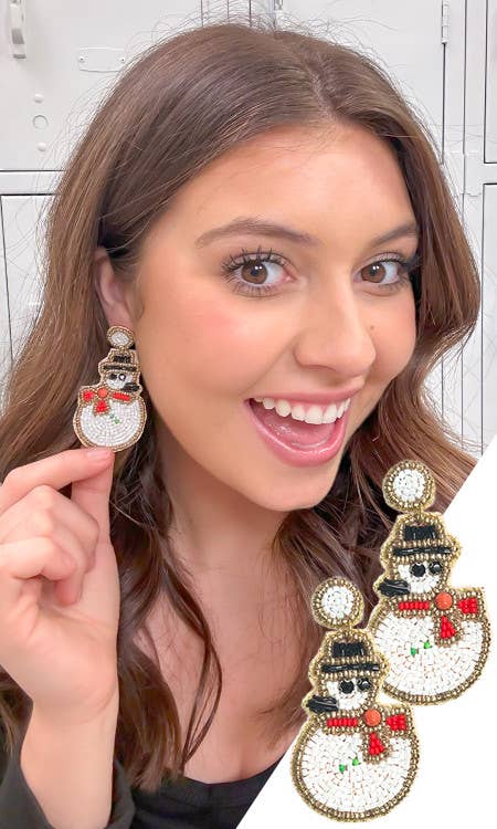 Snowman Earring