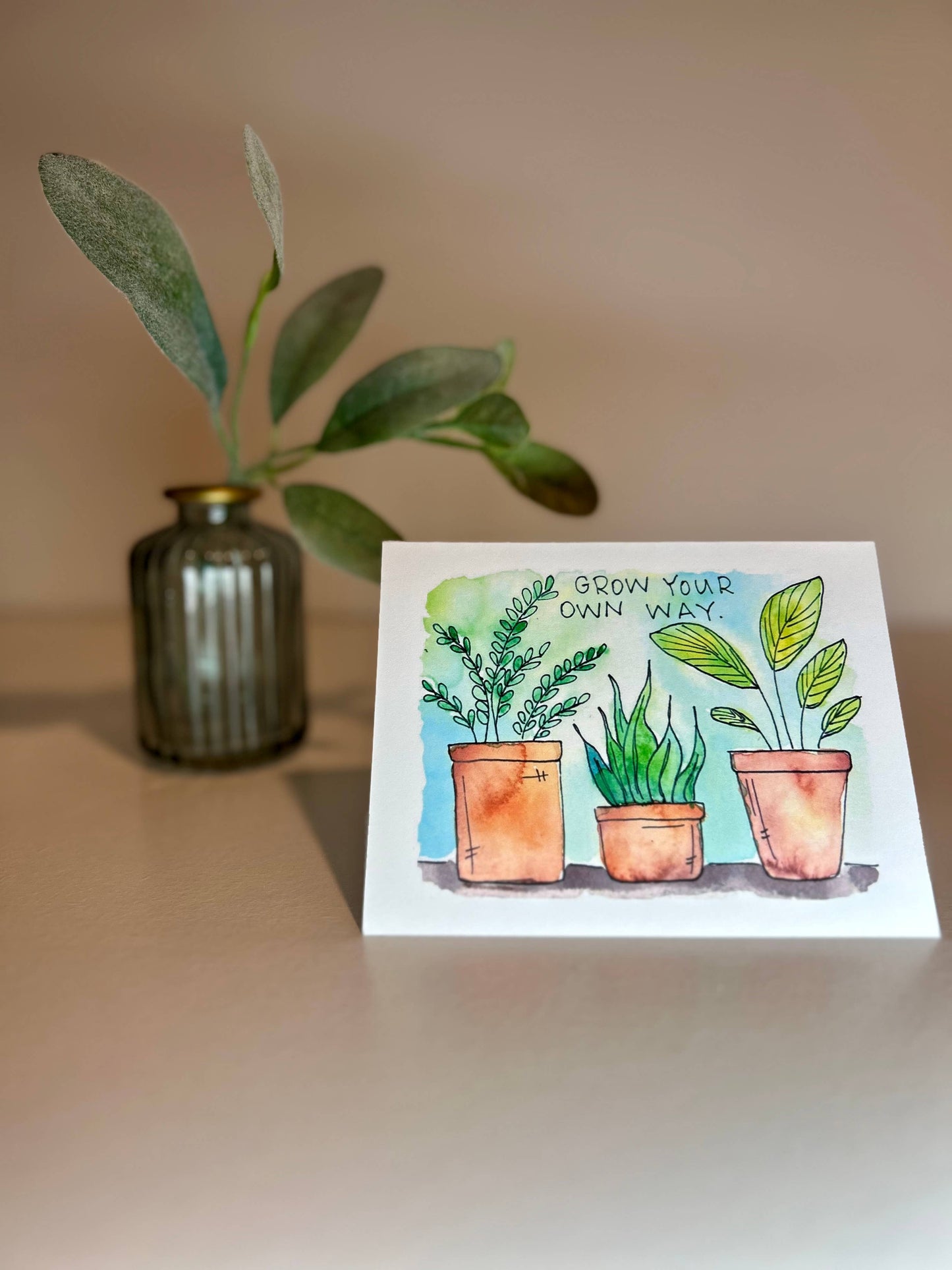 Positive Plants 🪴 Encouragement Card