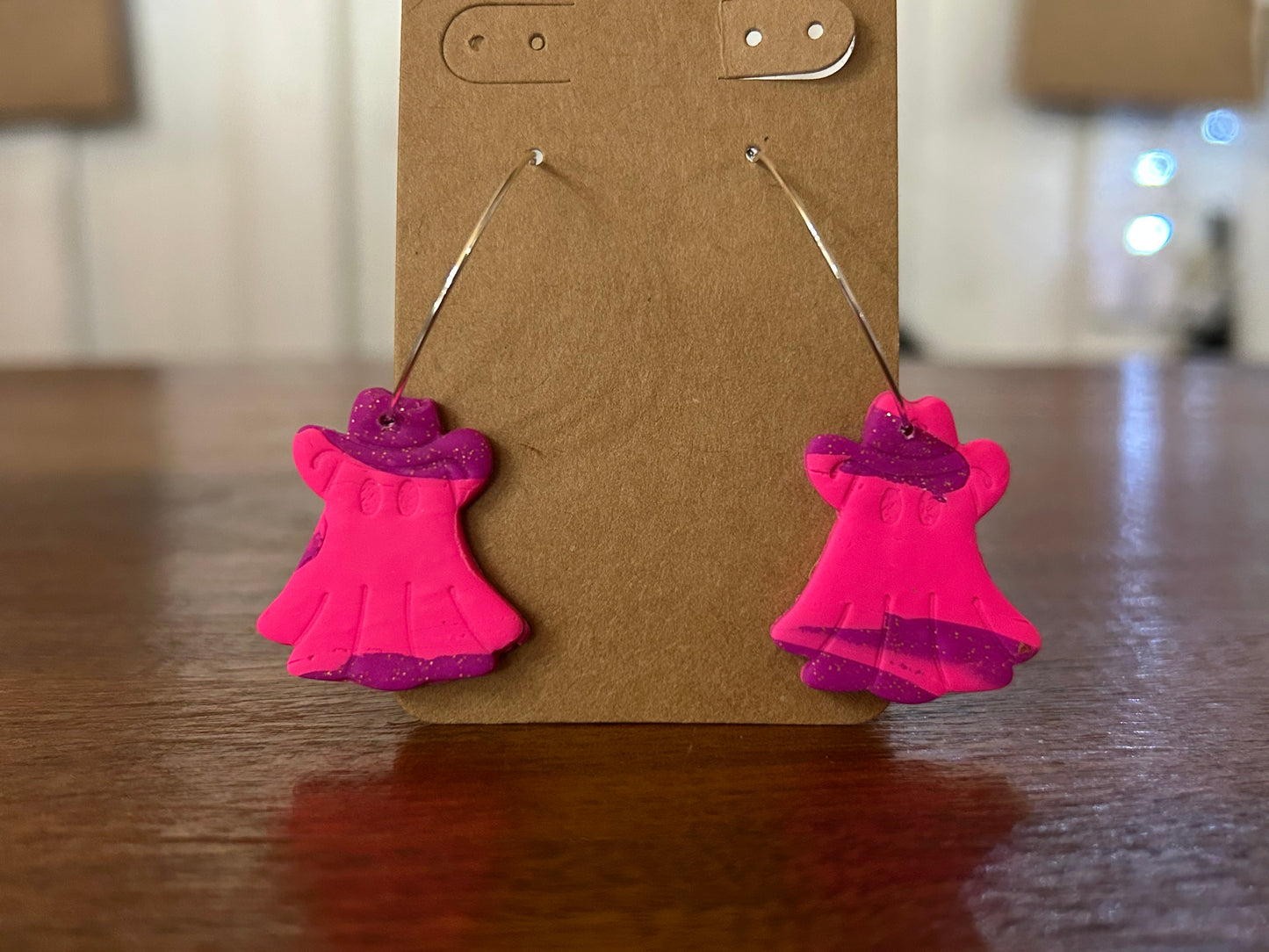 Pink/Purple Ghost Hoops