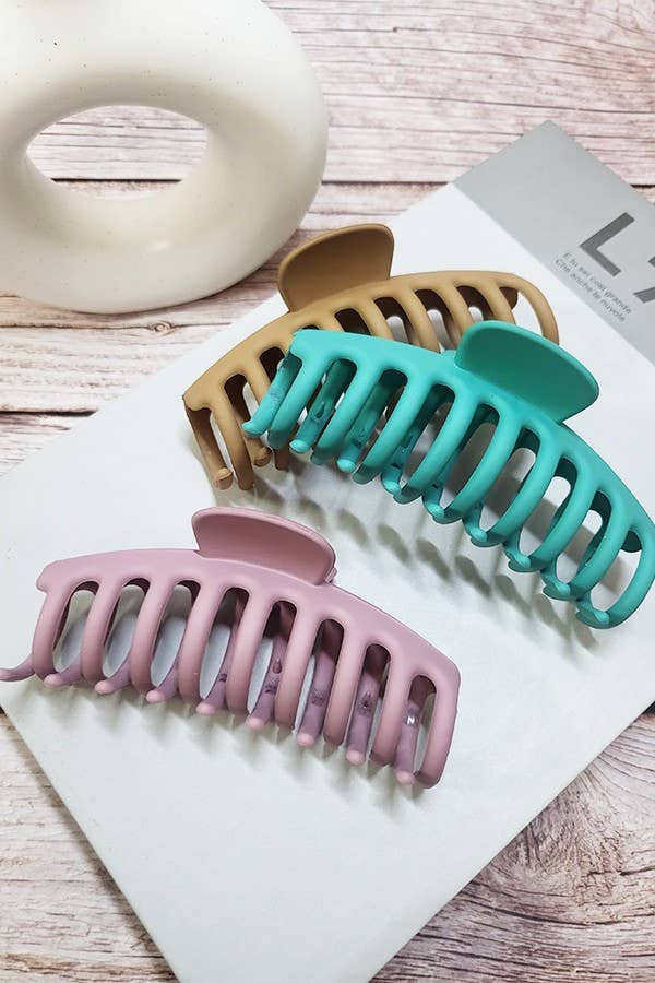 Matte Color Hair Claw Clip