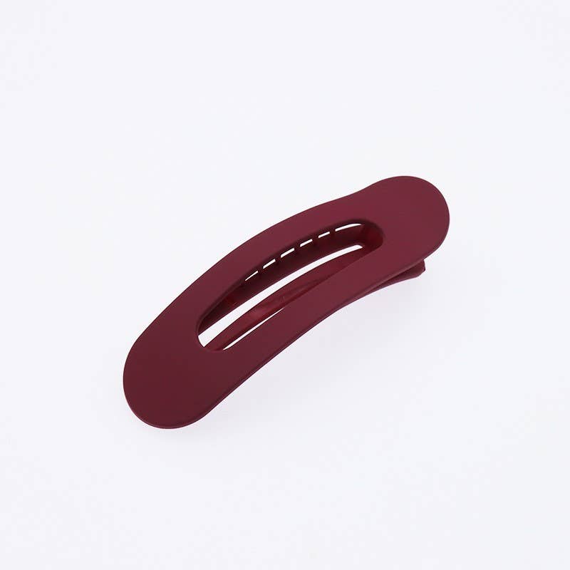 OVAL LAY DOWN FLAT HAIR CLAW CLIPS