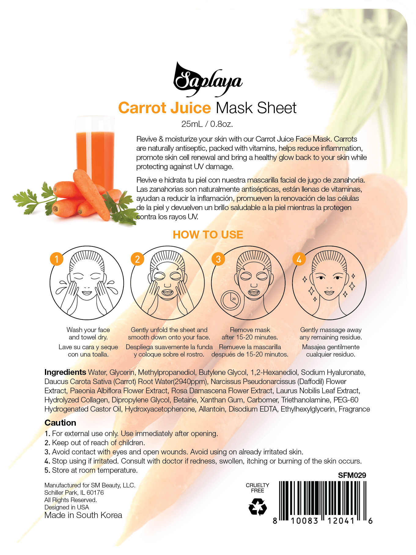Carrot Face Mask