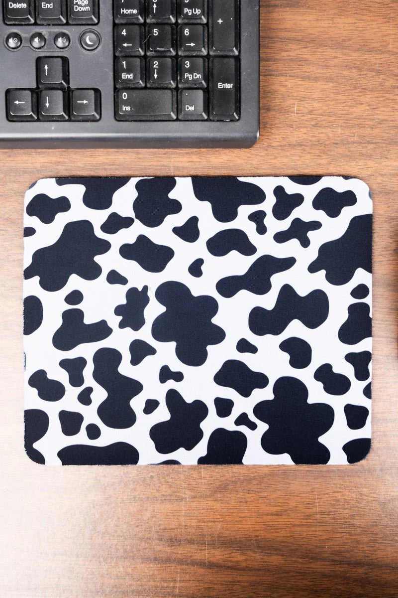 CASSIE COW SQUARE MOUSEPAD