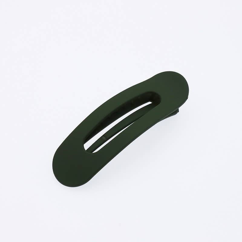 OVAL LAY DOWN FLAT HAIR CLAW CLIPS