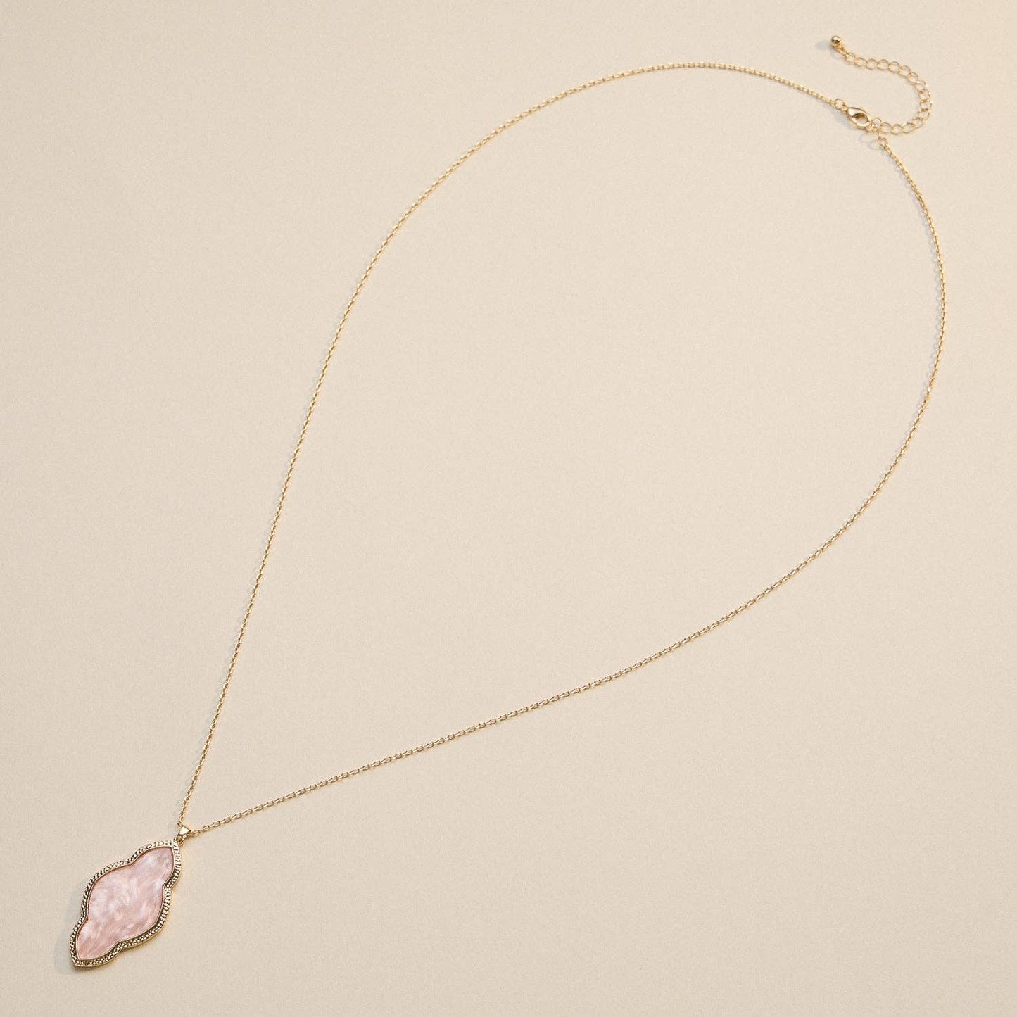 Iridescent Cloud-Shaped Pendant Necklace