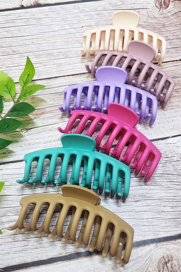 Matte Color Hair Claw Clip