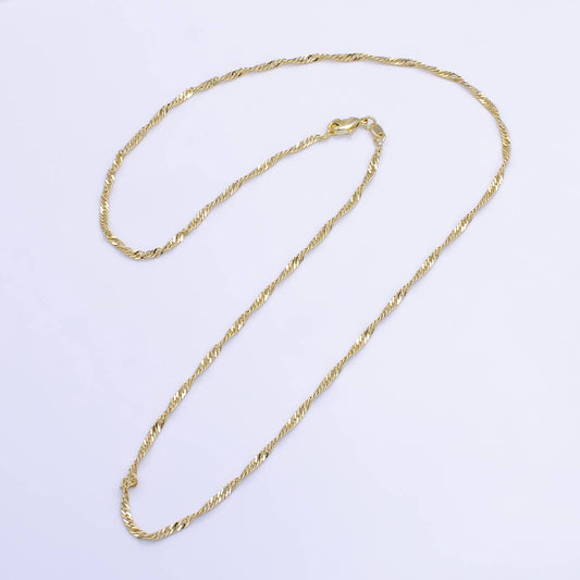 14K Gold Filled 2mm Necklace