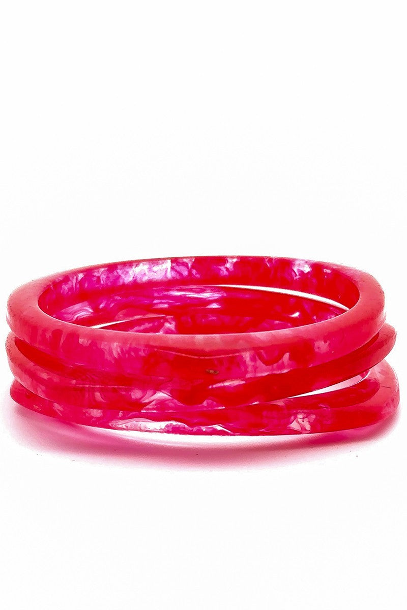 Pink Bangle Bracelets