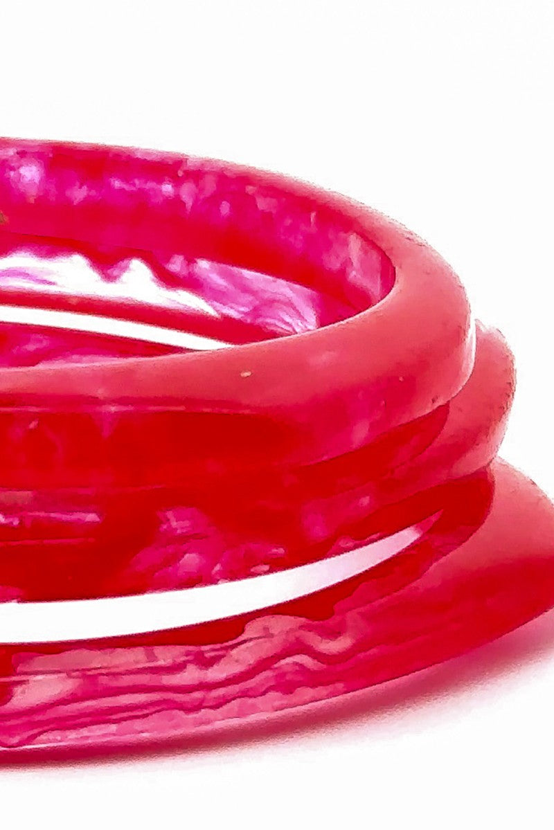 Pink Bangle Bracelets