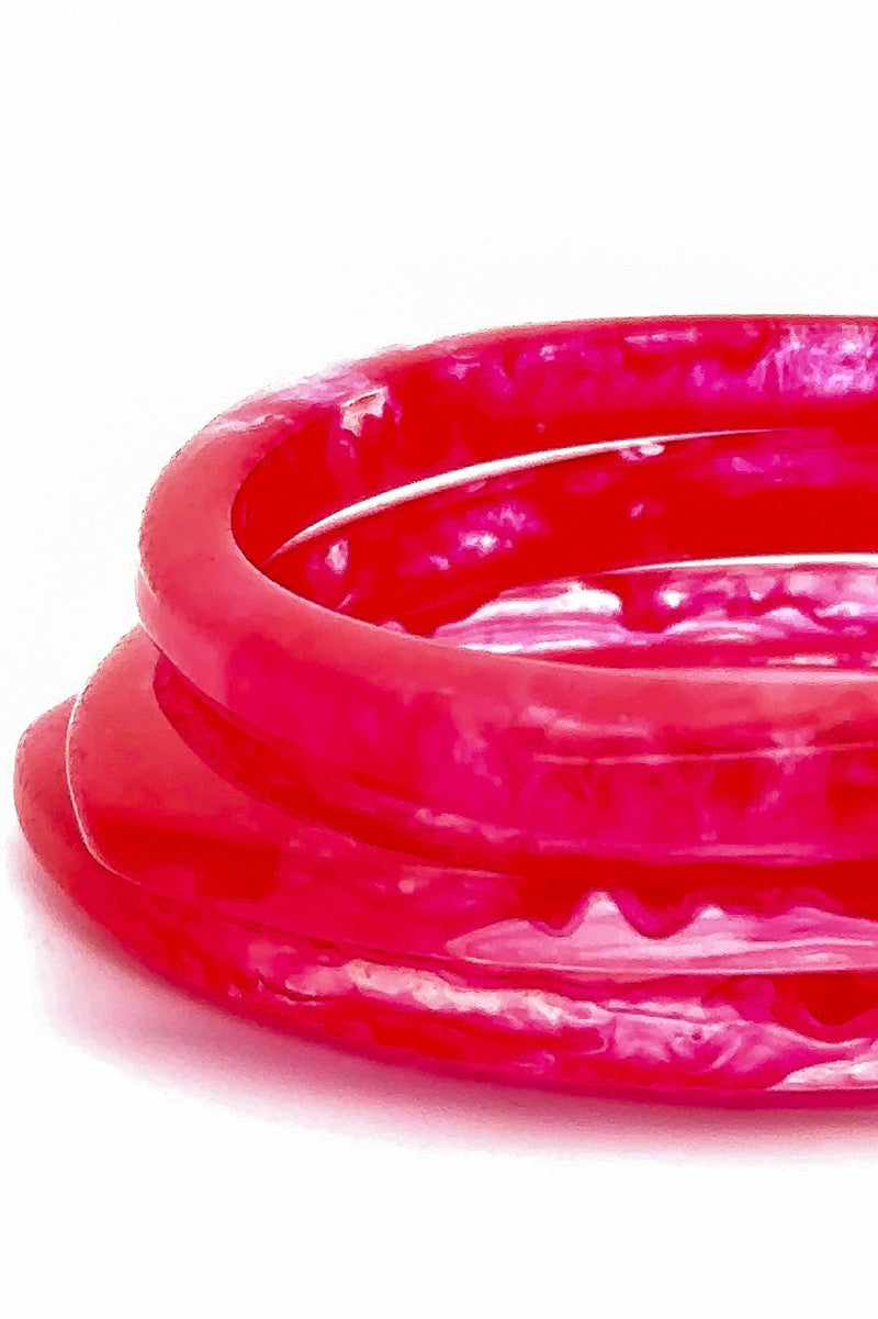 Pink Bangle Bracelets