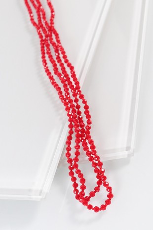 Stunning 4MM Beaded Long Necklace