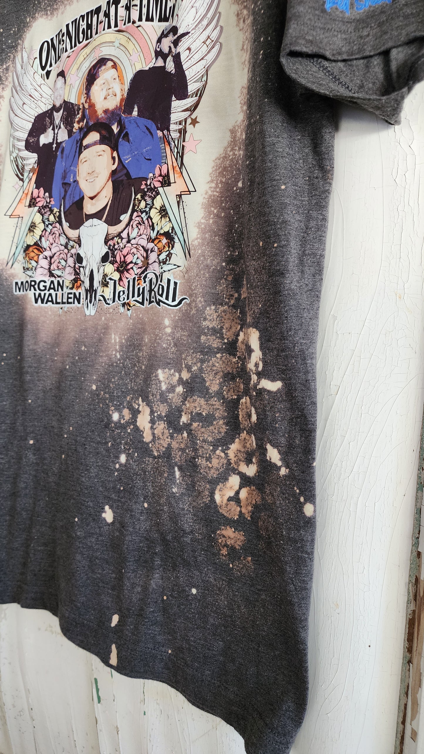 Jelly & Morgan Bleached Tee with Leopard Spots