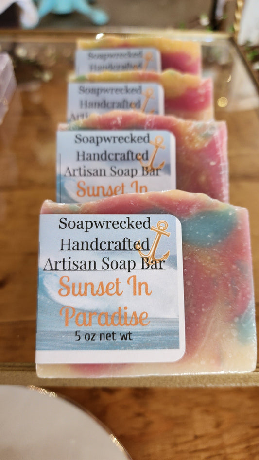 Sunset In Paradise - Handcrafted Artisan Soap Bar