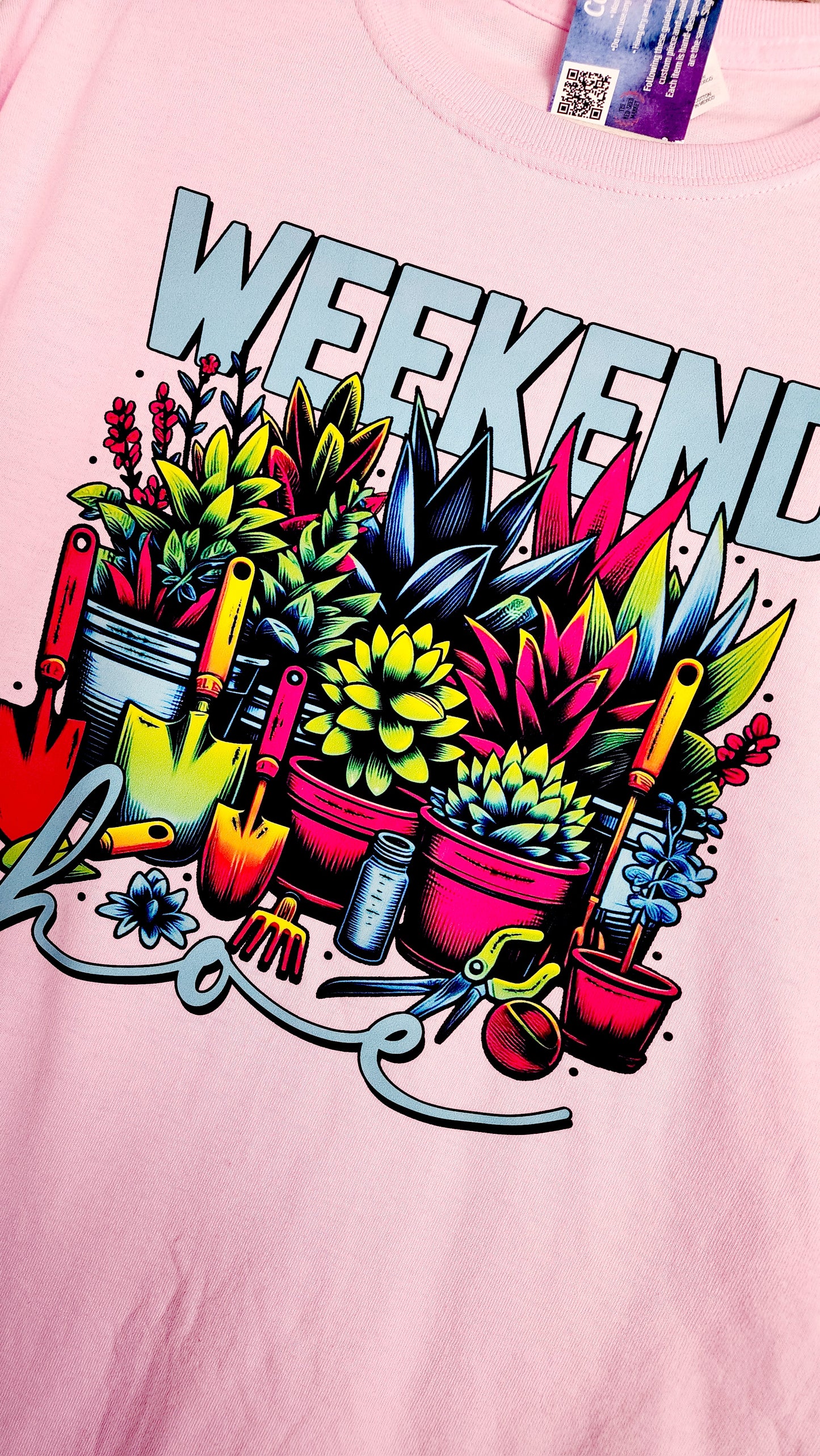 Weekend Hoe Graphic Tee For Plant Lovers