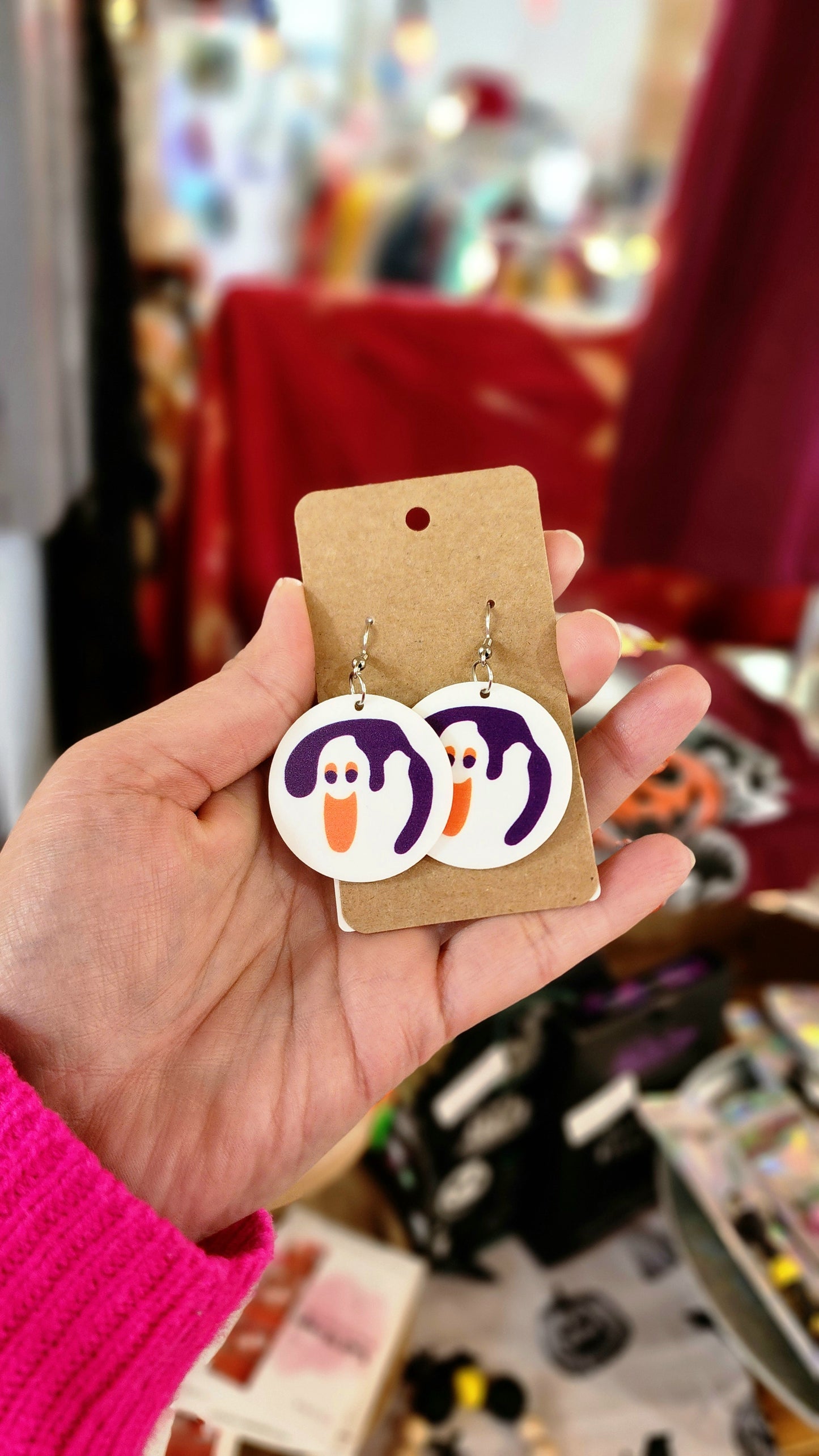 Halloween Cookie Dangle Earrings