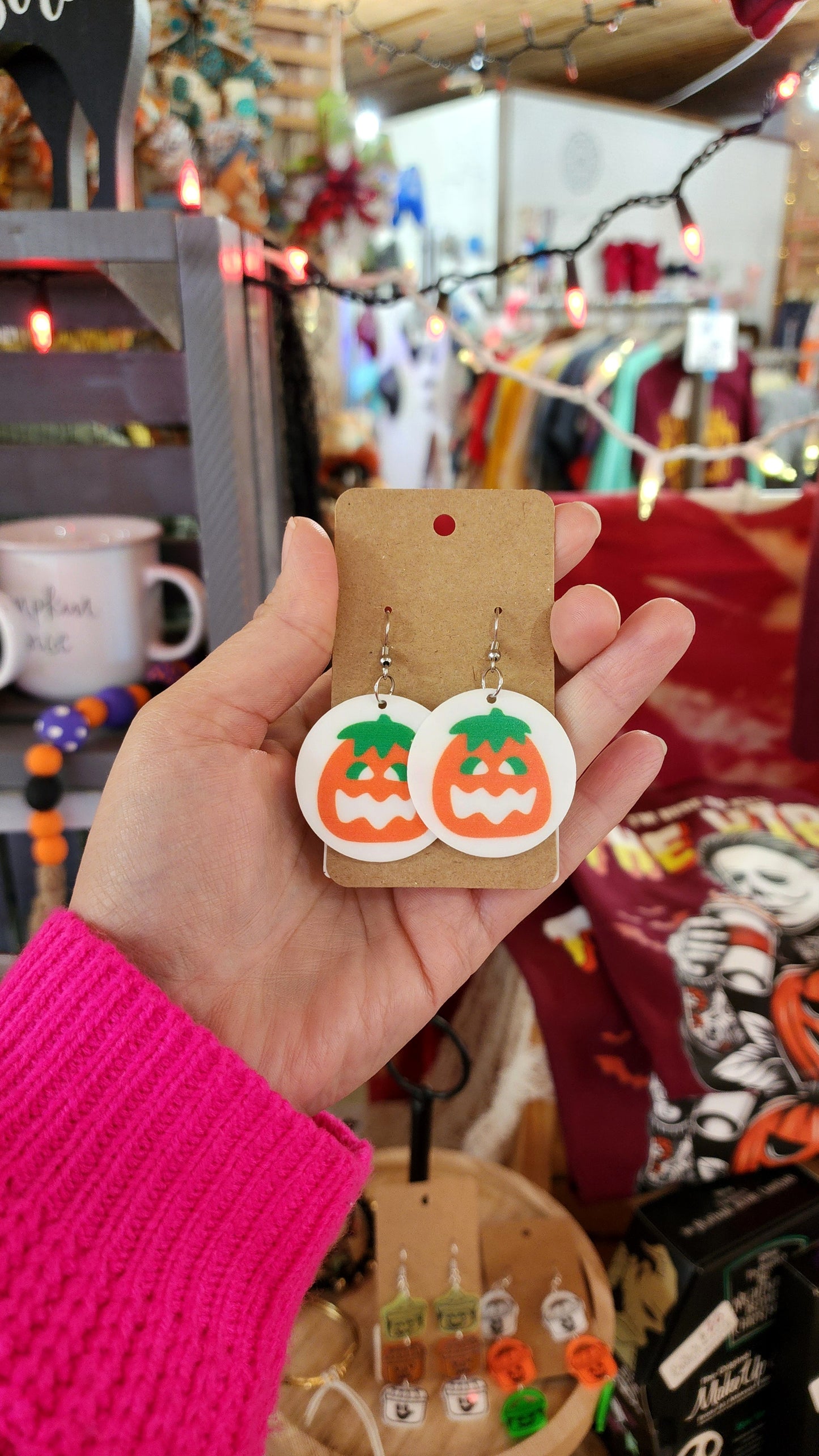 Halloween Cookie Dangle Earrings