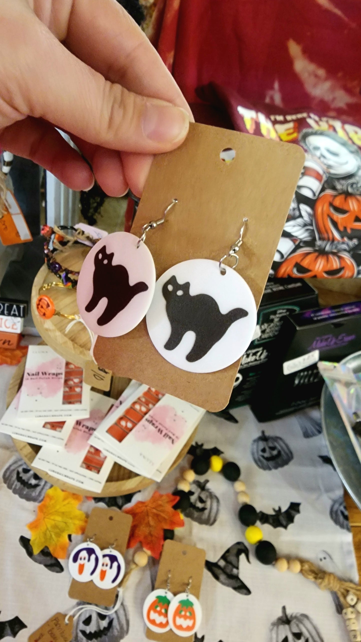 Halloween Cookie Dangle Earrings