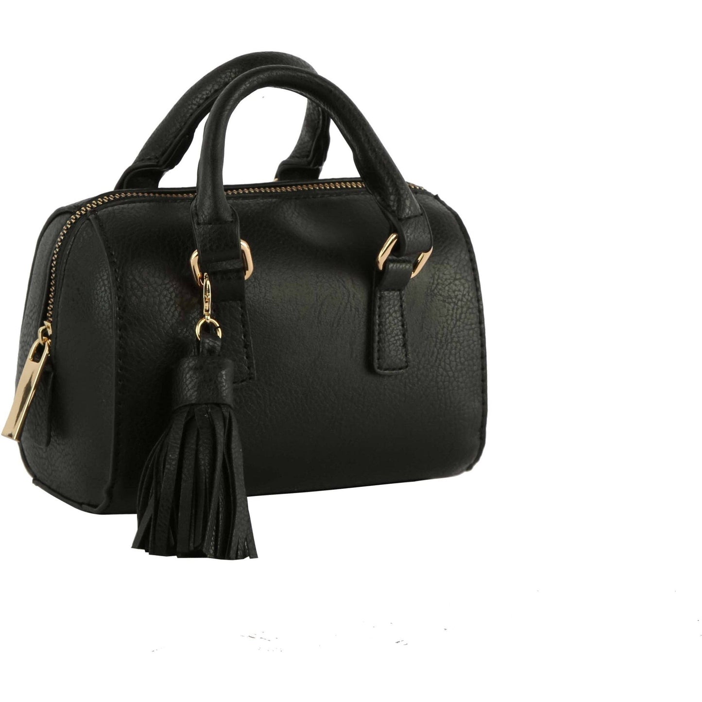Cylinder Top Handle Satchel Handbag for Women Soft Leather S
