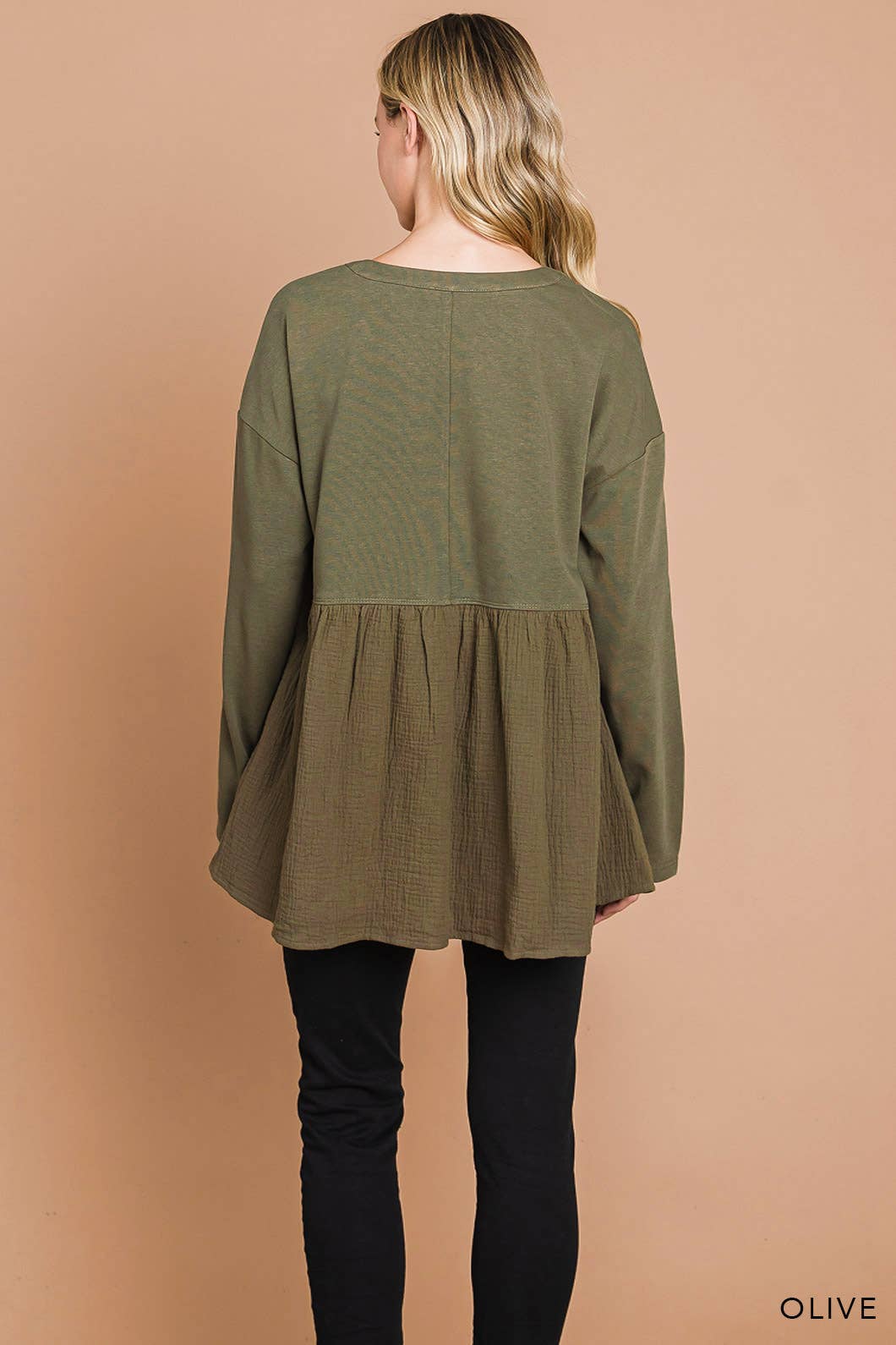 Knit Top in Olive