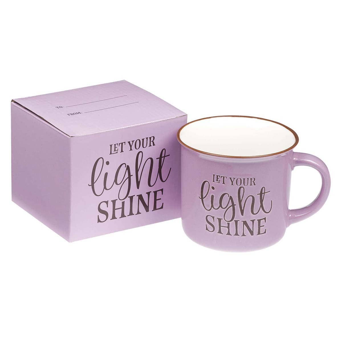 Let Your Light Shine Lavender Camp-style Coffee Mug - Matthe