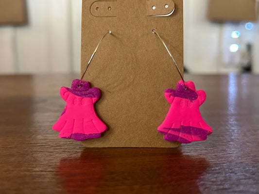 Pink/Purple Ghost Hoops