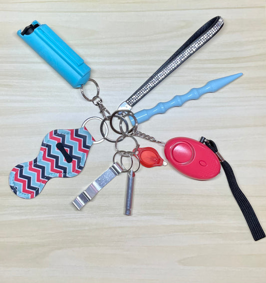 Self Protection Keychain - Chevron