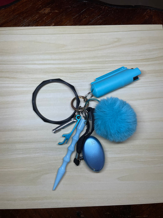 Self Protection Keychain - Brite Blue