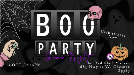 Boo Party Game Night @ The Red Shed