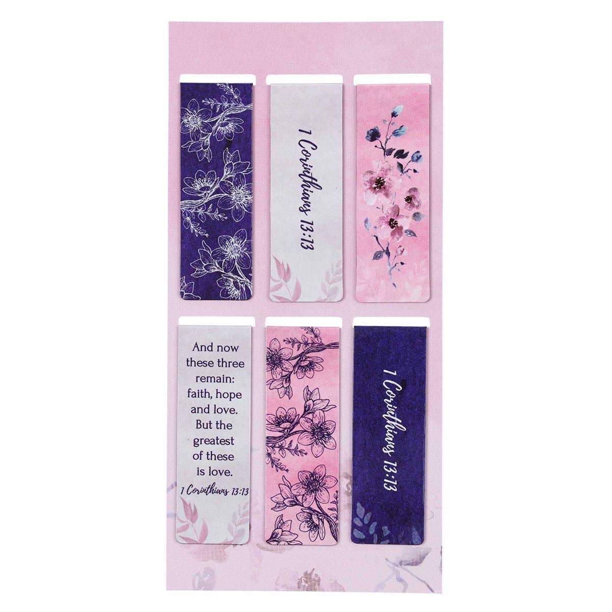 Faith Hope Love Magnetic Bookmark Set - 1 Corinthians 13:13