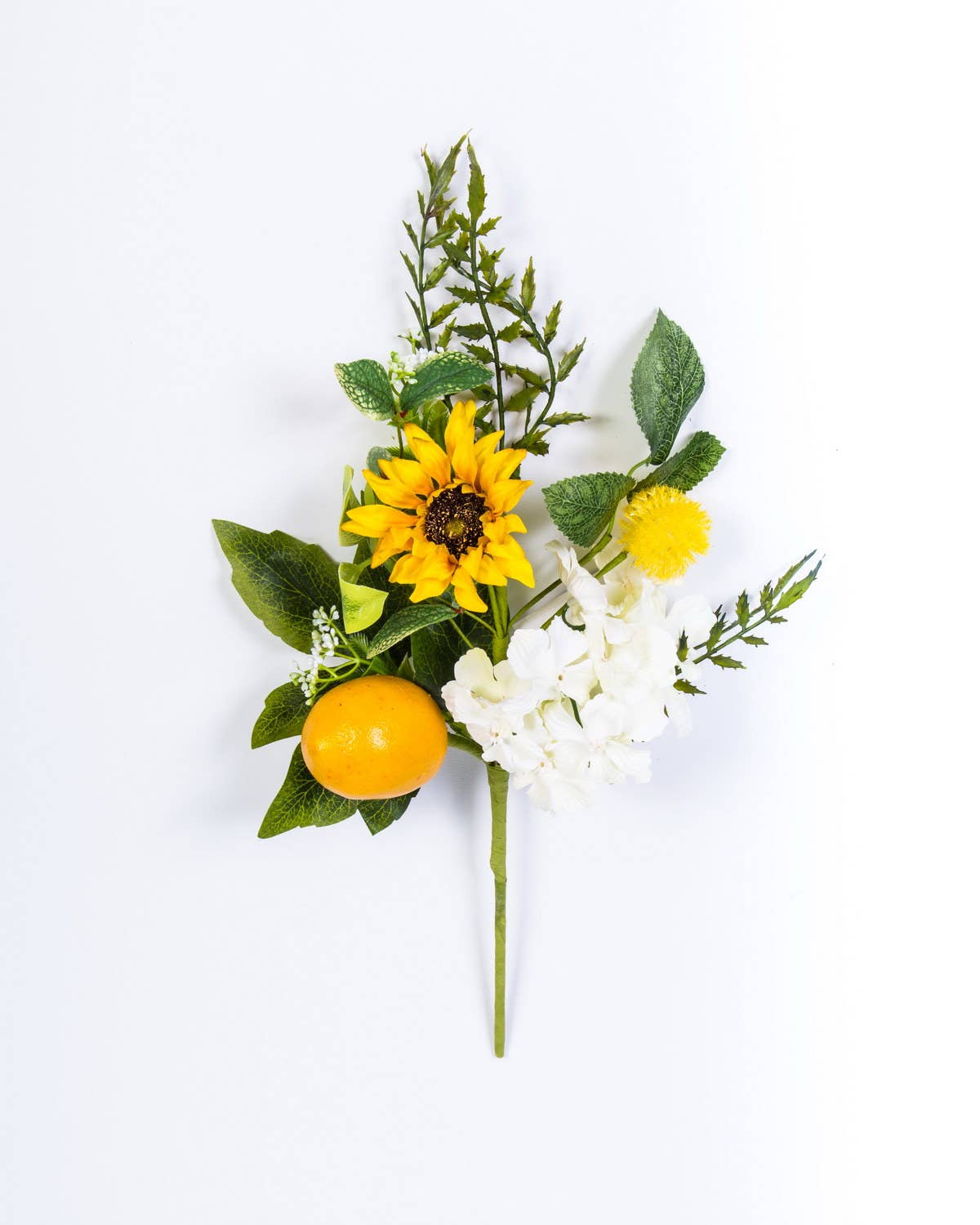 Sunflower Lemon Spray With Hydrangea, 18in