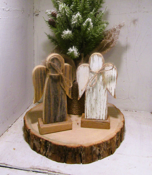 Primitive Angel on Stand