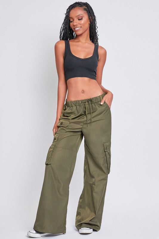 Junior Relaxed Nylon Cargo Pants YMI