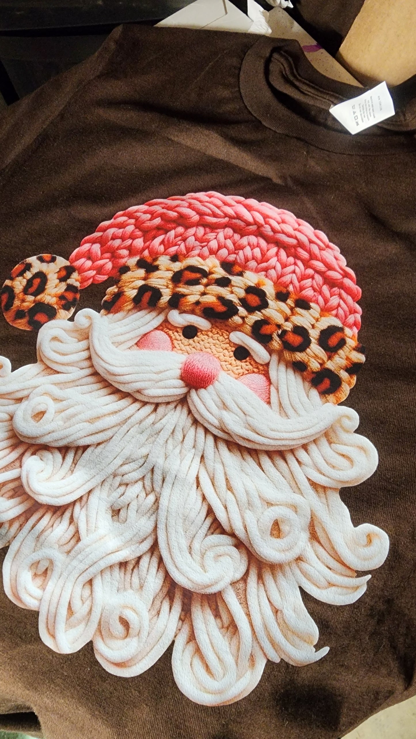 Faux Crochet Santa Tee