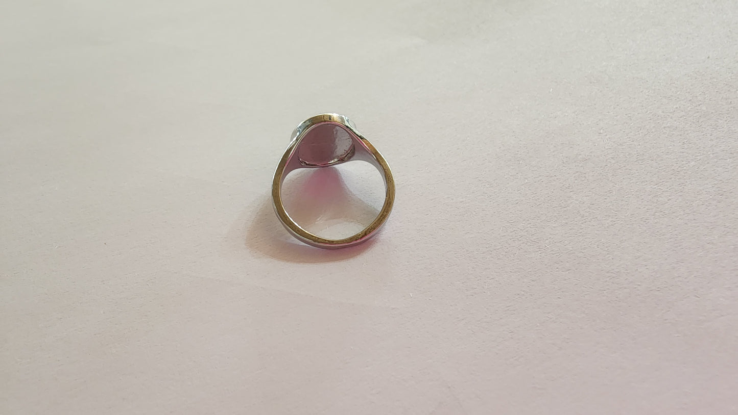 Flower Imprinted Ring Size 7